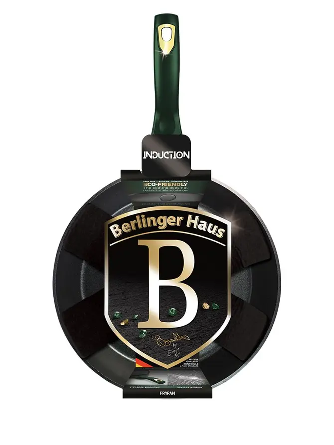 Patelnia EMERALD ciemnozielony 28 cm
