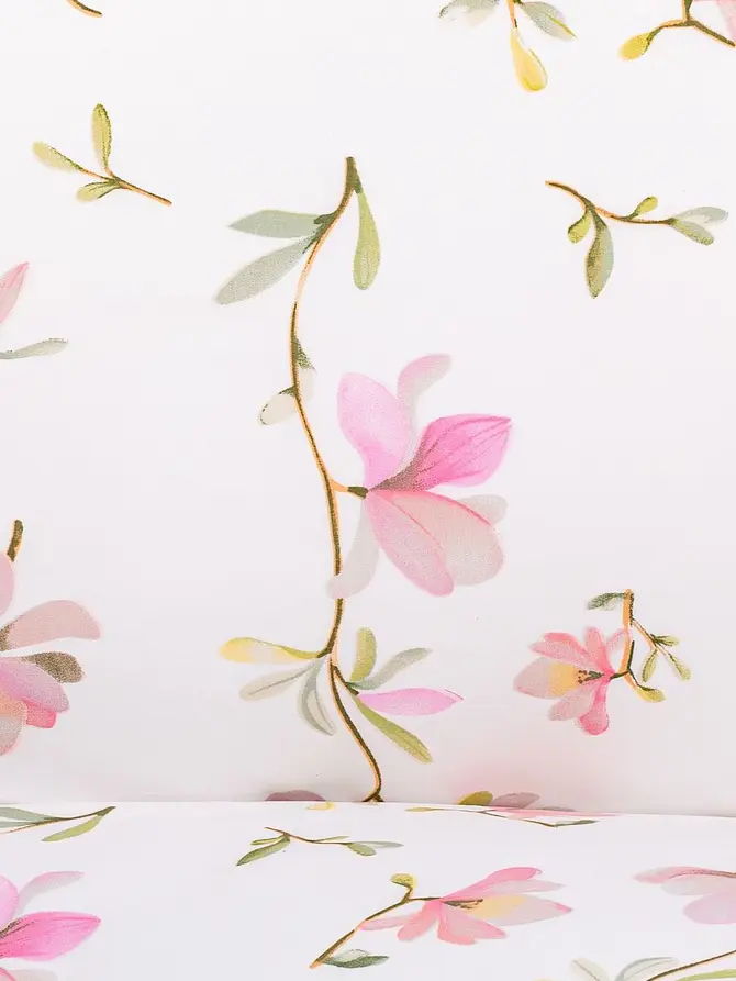 Pościel FLOREMI bawełniana w magnolie 220x200 cm