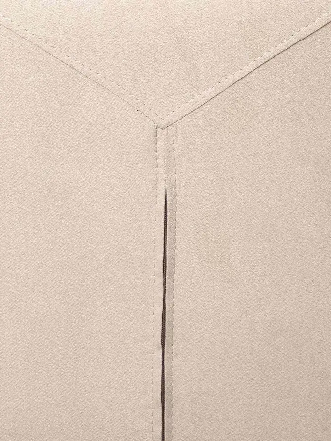 Krzesło ARVIKA beżowy welur- natur noga - lite drewno 96x48x65 cm