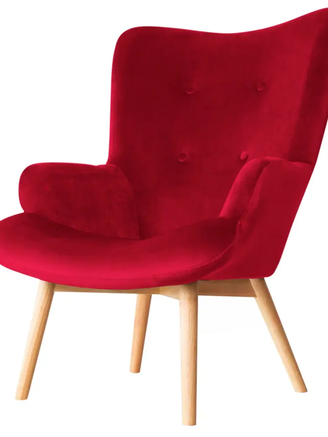 Fotel czerwony MOSS 70x95 cm ALL 925836