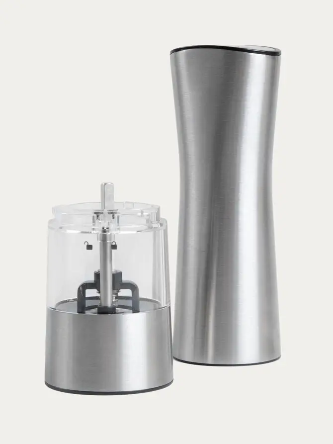Młynek LORENZO srebrny elektryczny 21 cm