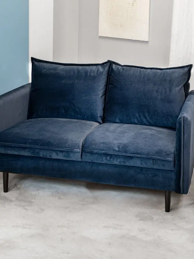 Sofa RUGG Sofa granatowa 149x86x91 cm