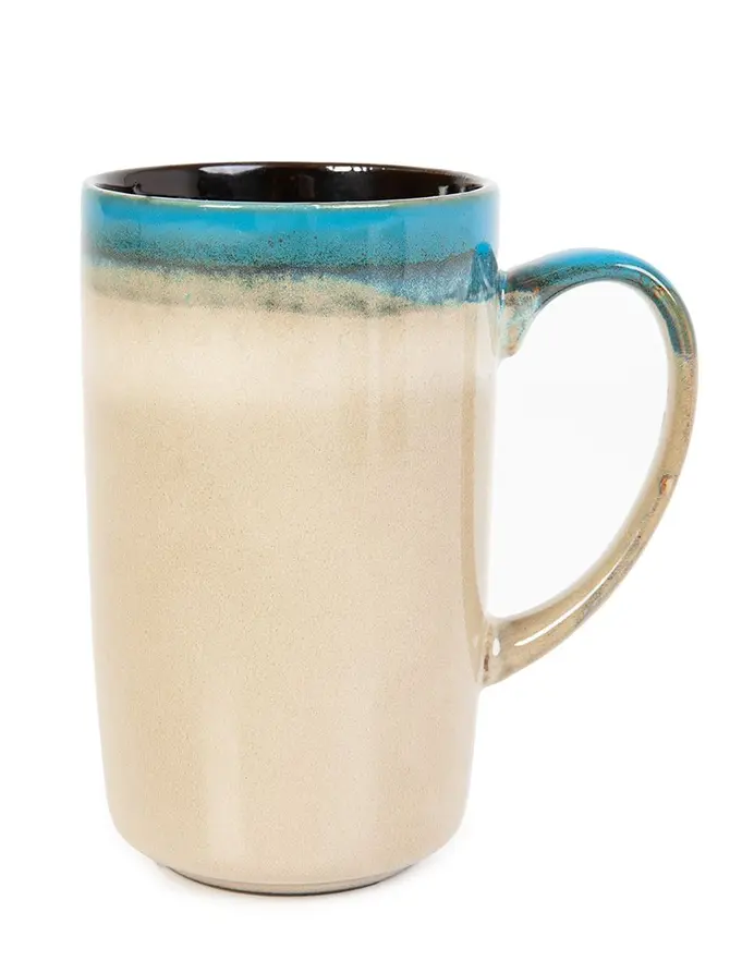 Kubek MENSO beżowo-niebieski 0,6 l