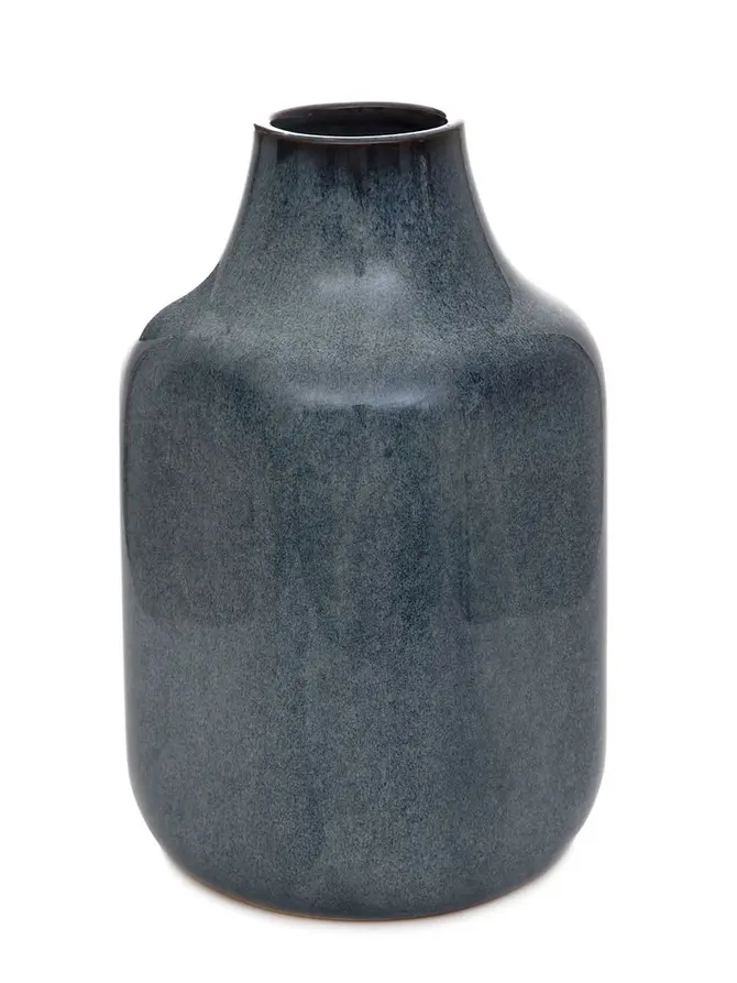 Wazon RUFUS ceramiczny granatowy 13x13x22 cm