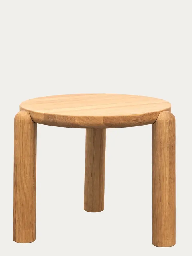 Stolik kawowy DELICIA drewniany dębowy naturalny 60x60x40 cm