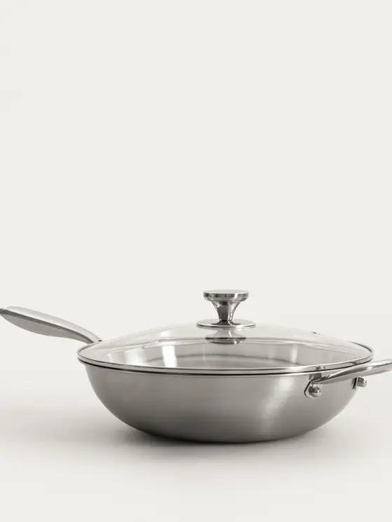 Wok ARDEN ze stali nierdzewnej 34 cm