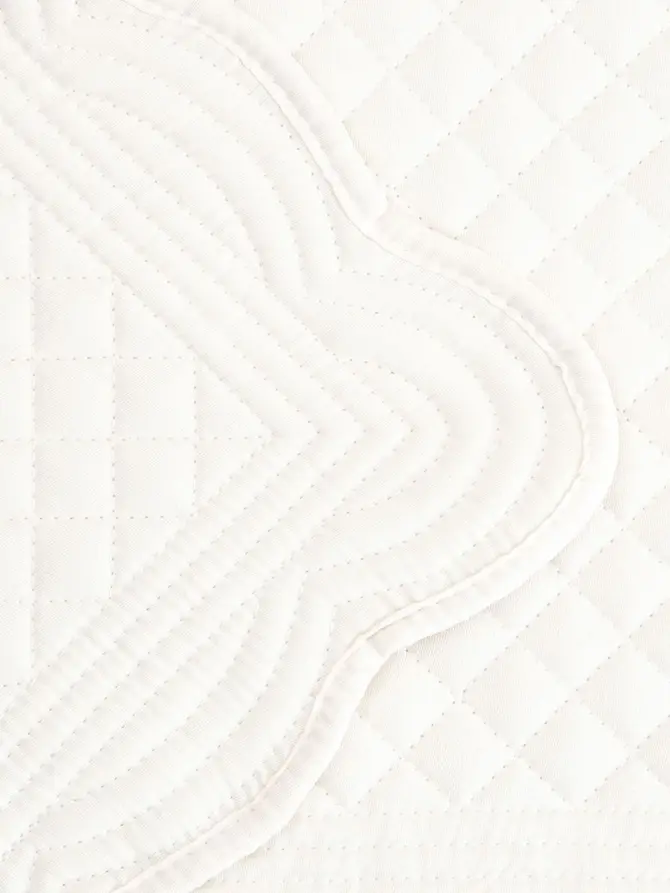 Maty stołowe VELA ecru prostokątne z pikowaniem, zestaw 2 szt. 30x45 cm