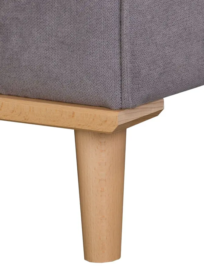 Sofa ILLA Narożnik szary 230x154x84 cm