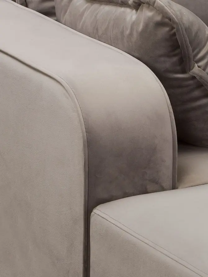Sofa ILLA Narożnik szary 230x154x84 cm