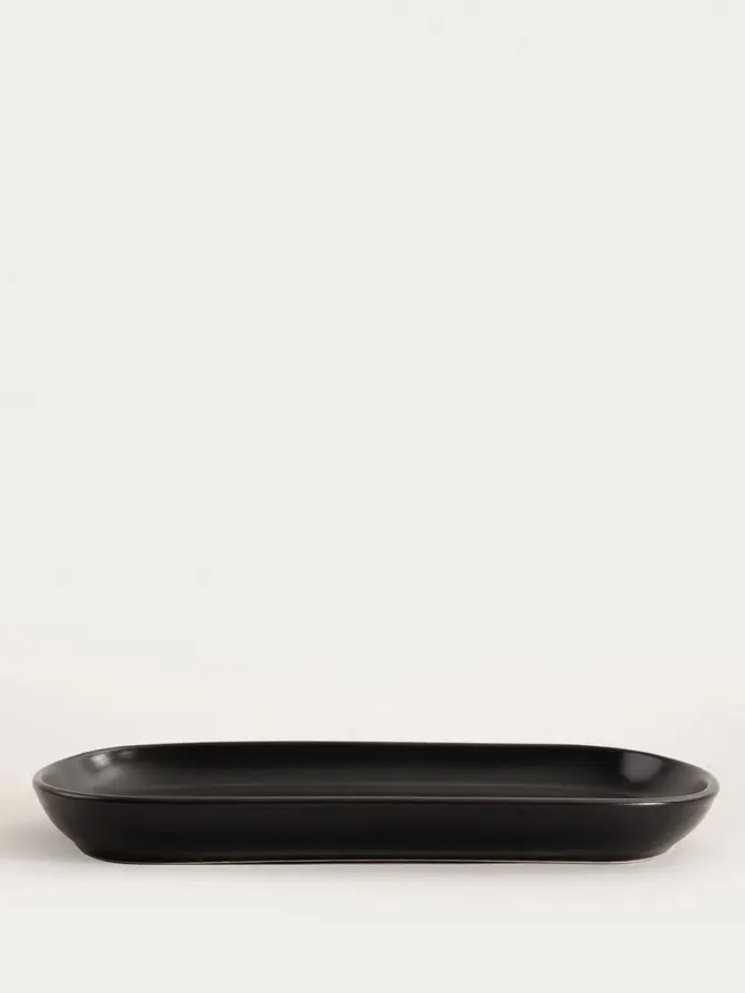 Półmisek FAMELIO owalny czarny 30 cm