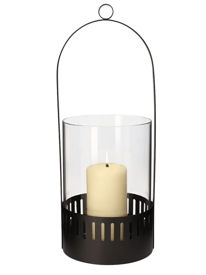 Lampion BRIZZLI czarny 15,5x40,5 cm