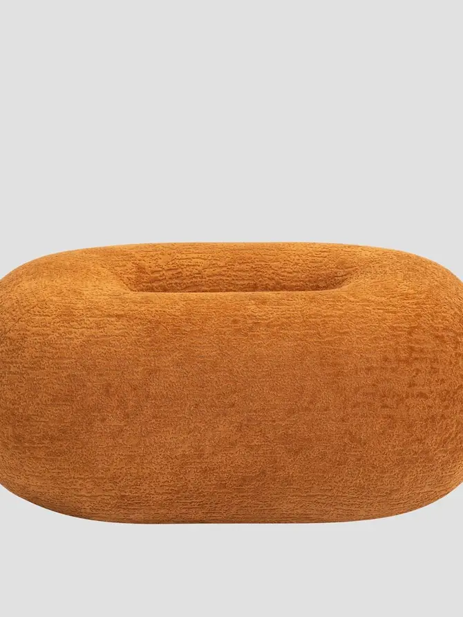 Pufa LUNCTA Musztardowa 82x52x34 cm