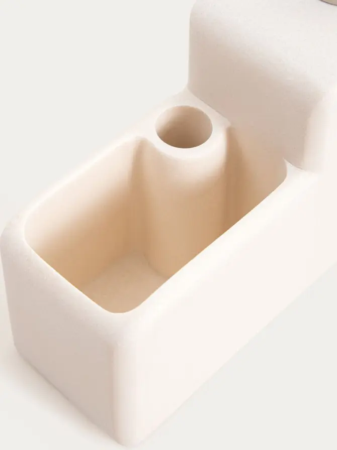 Dozownik DOSSE śmietankowy 16x16 cm
