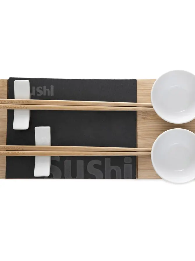 Zestaw do sushi SUSHI z dwiema miseczkami 30x14 cm