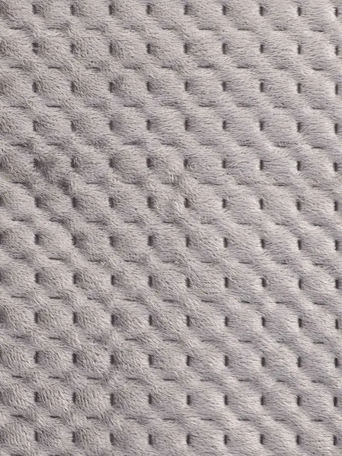 Narzuta ZEMI welurowa szara 200x220 cm