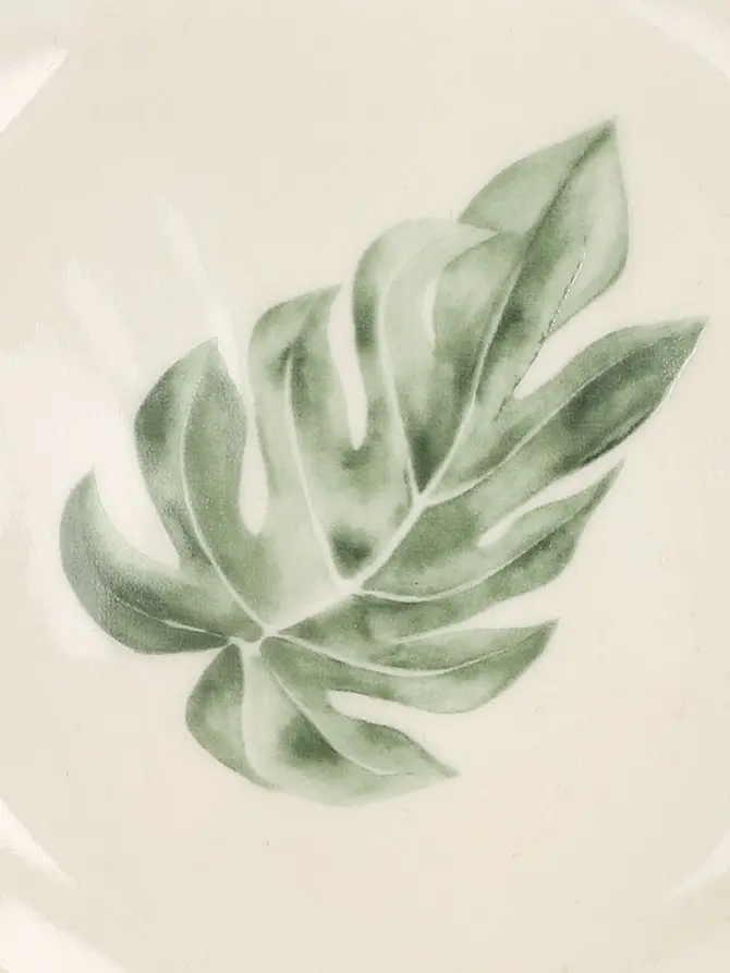Miska BLYDE z liściem - monstera 15x6 cm