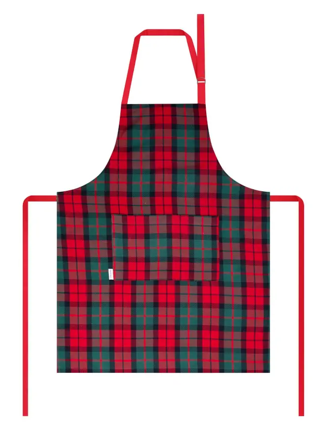 Fartuch kuchenny TARTAN w kratę 60x80 cm