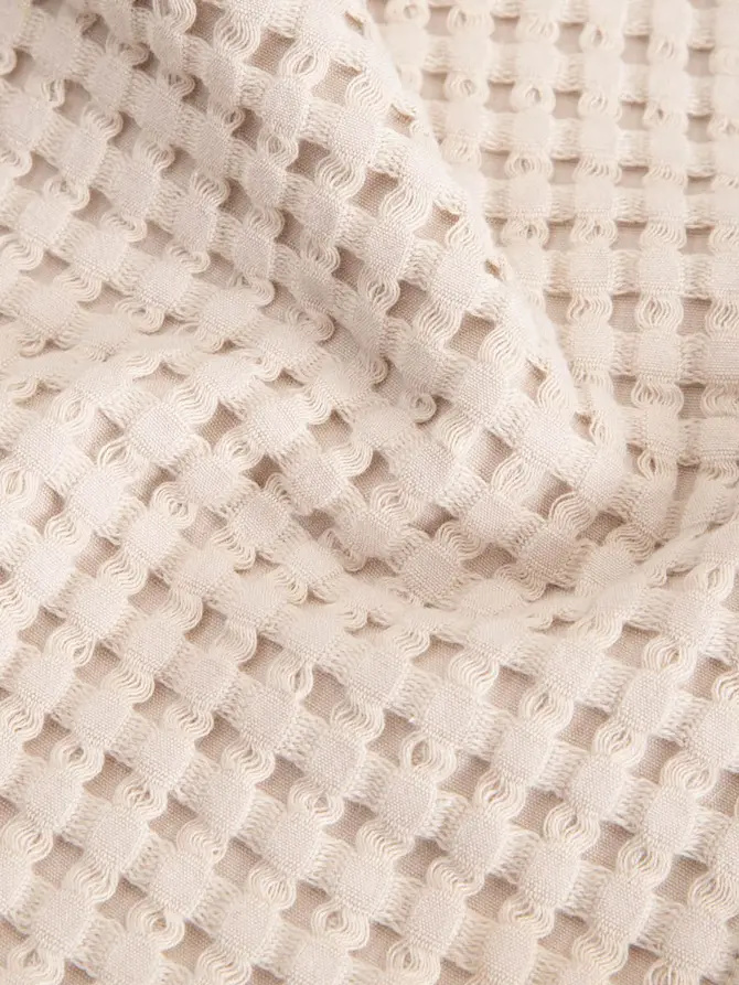 Zestaw opaska i turban VAFFEL beżowy 10x23 cm