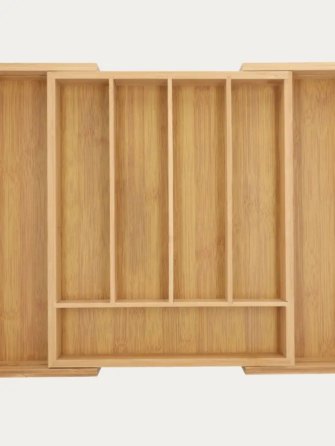 Wkład BAMBOU do szuflady regulowany na sztućce 37x31 cm