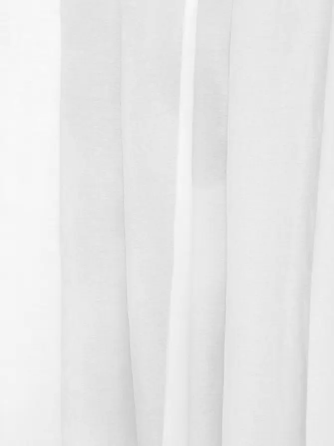 Zasłona z pomponikami biała ADI 140x250 cm AW19 936115