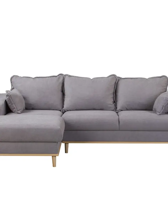 Sofa ILLA Narożnik szary 230x154x84 cm