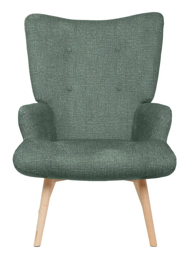 Fotel MOSS POP w tkaninie zielony 70x55x95 cm