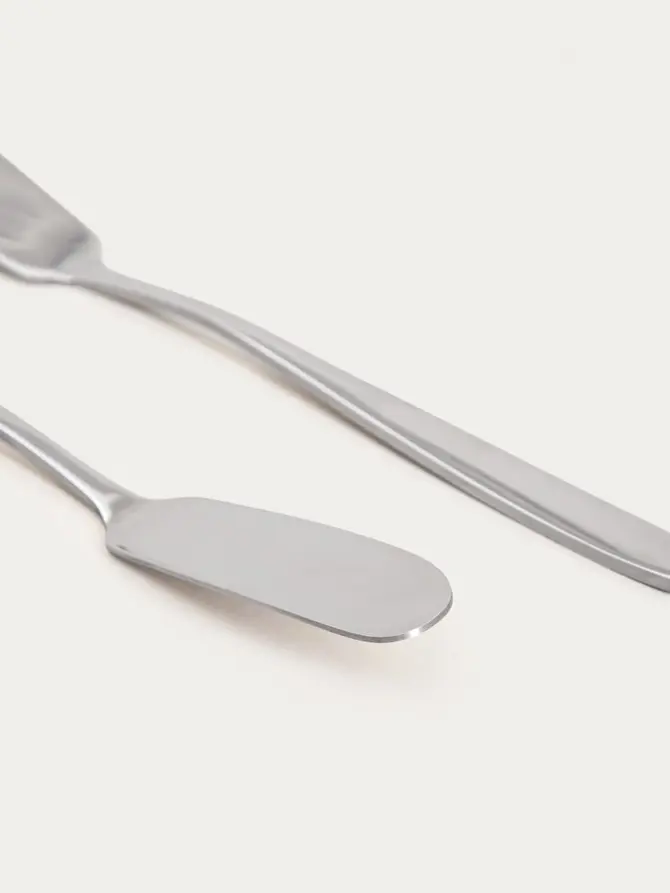 Zestaw nożyków ABELE do masła srebrnych, 17 cm 2 szt.