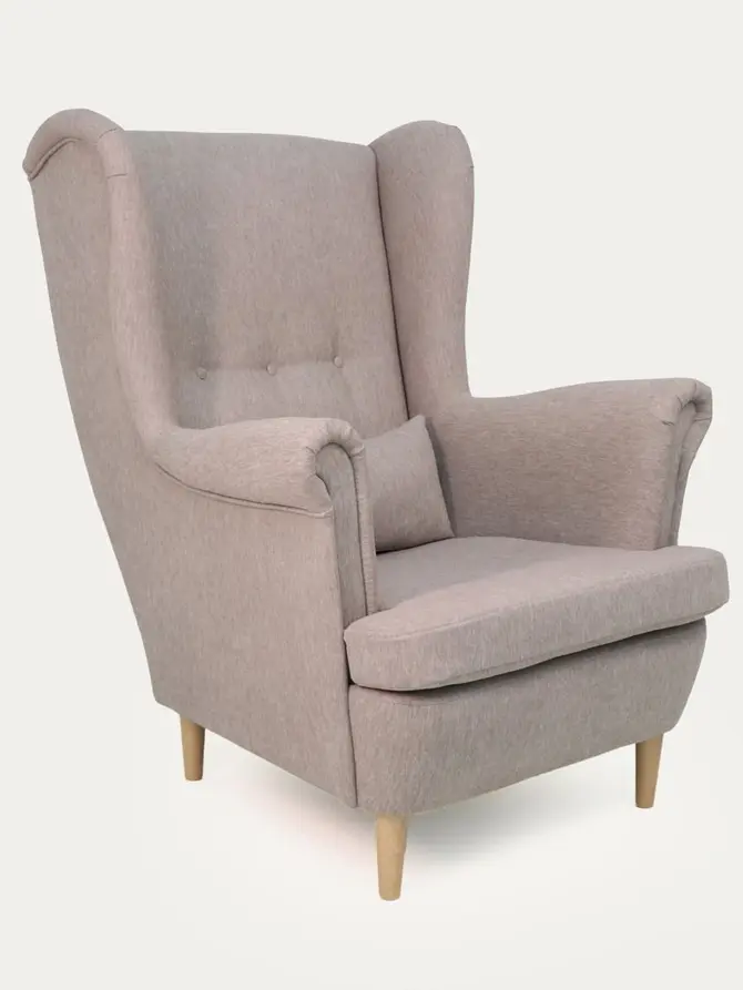 Fotel FOSSBY szary 82x85x105 cm