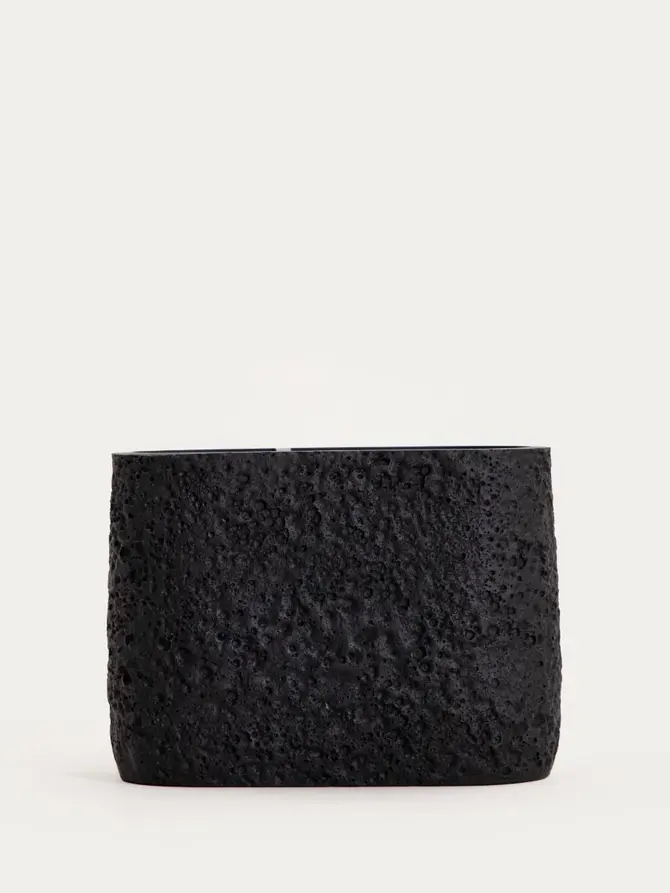Kubek łazienkowy VOLCANO czarny 13x6,5x10 cm