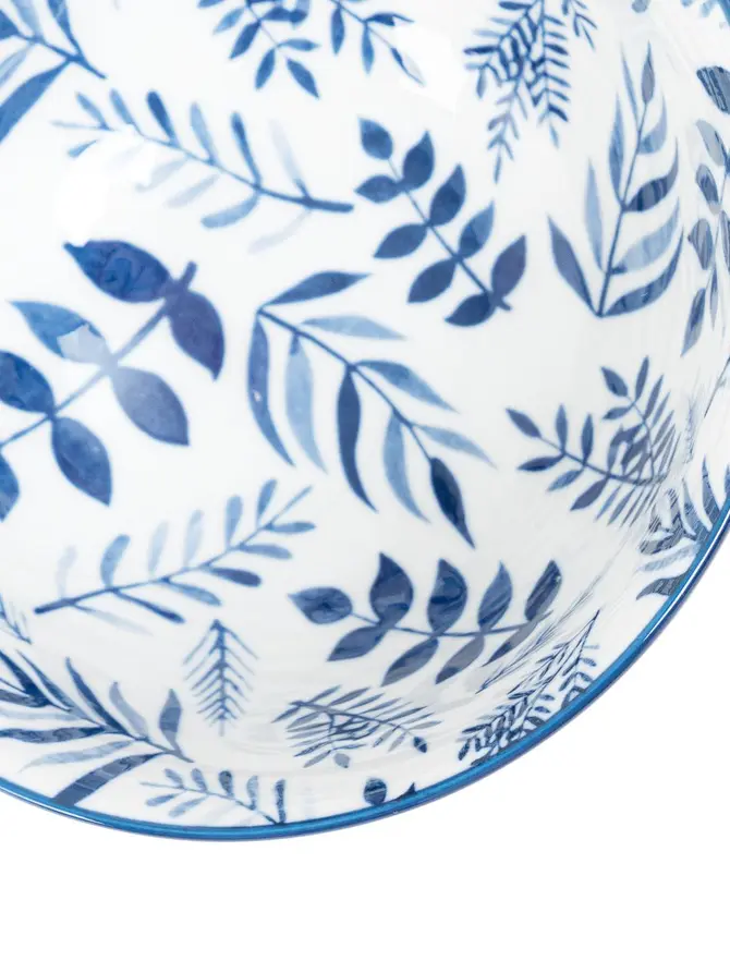 Miska NAVIA granatowa w listki 15 cm