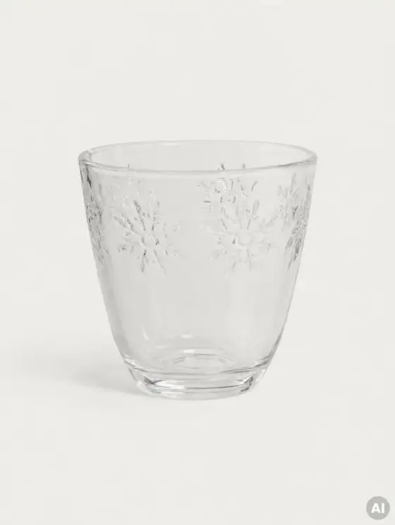 Szklanka GLACIELLE w śnieżynki 0,26 l