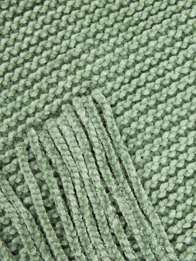 Koc CHENILLE szenilowy pistacjowy 130x170 cm
