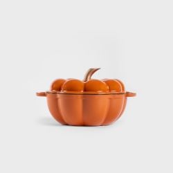 Garnek żeliwny ANDREAS AU pomarańczowy w kształcie dyni 1,7 l