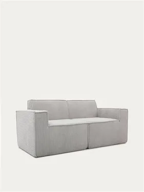 sofa modulowa lykke 2 osobowa jasnoszara sztruksowa