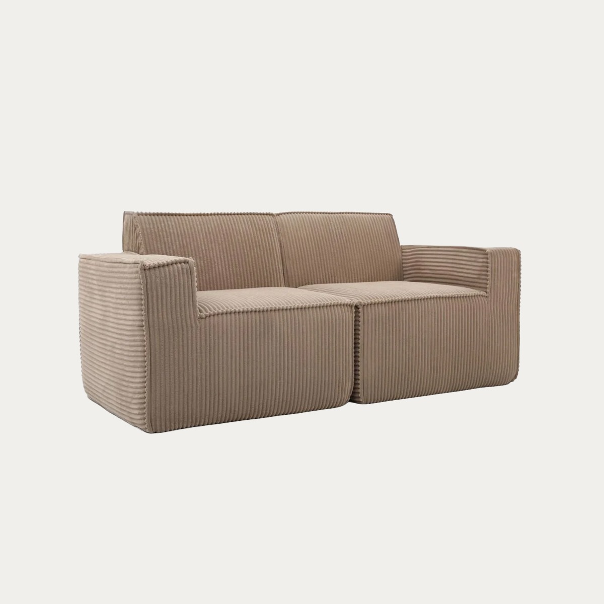 Sofa modułowa LYKKE 2-osobowa beżowa sztruksowa