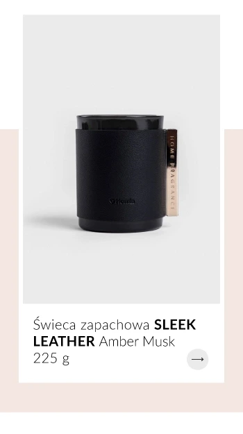 Świeca zapachowa SLEEK LEATHER Amber Musk 225 G