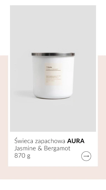 Świeca zapachowa AURA Jasmine&Bergamot 870g