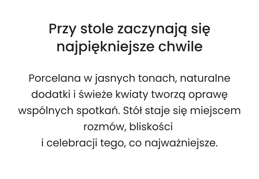 Zastawa stołowa