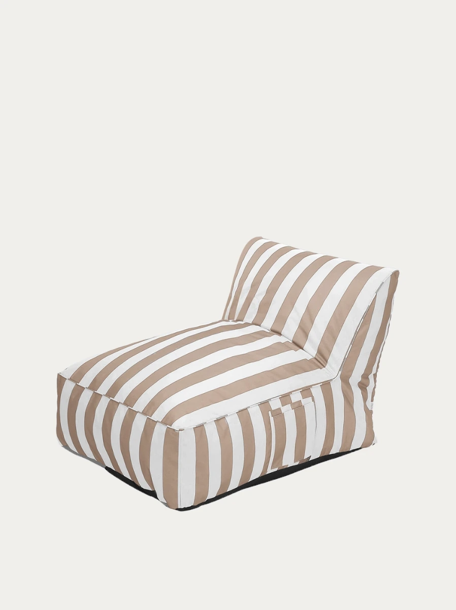 Homla Lezanka maris w bialo bezowe paski 150x70x65 cm