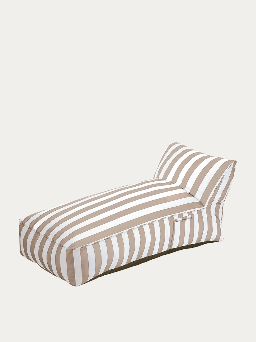 Homla Lezanka maris w bialo bezowe paski 102x72x65 cm